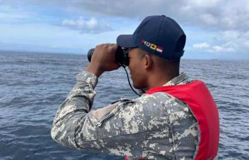 La Armada y la Fuerza Aérea buscan a un pescador desaparecido en la costa de Nagua