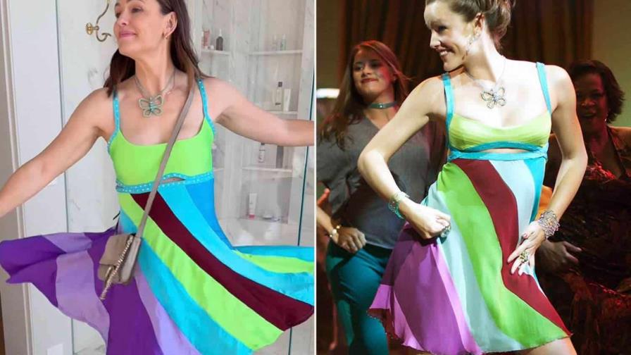 Jennifer Garner se pone el famoso vestido verde de 13 going 30 para Halloween