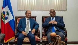 Tras llamado a unidad de Caricom, primer ministro y presidente CPT de Haití se reúnen