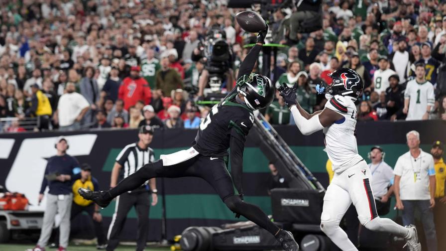 Wilson realiza atrapada impresionante de anotación y Jets vencen a Texans