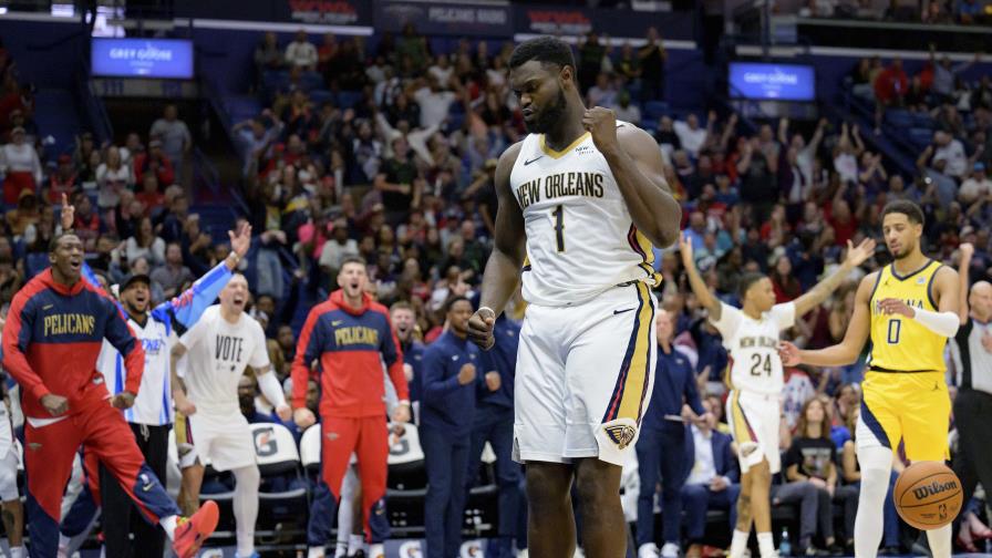 Williamson logra 34 puntos y 10 asistencias en triunfo de Pelicans sobre Pacers, 125-118