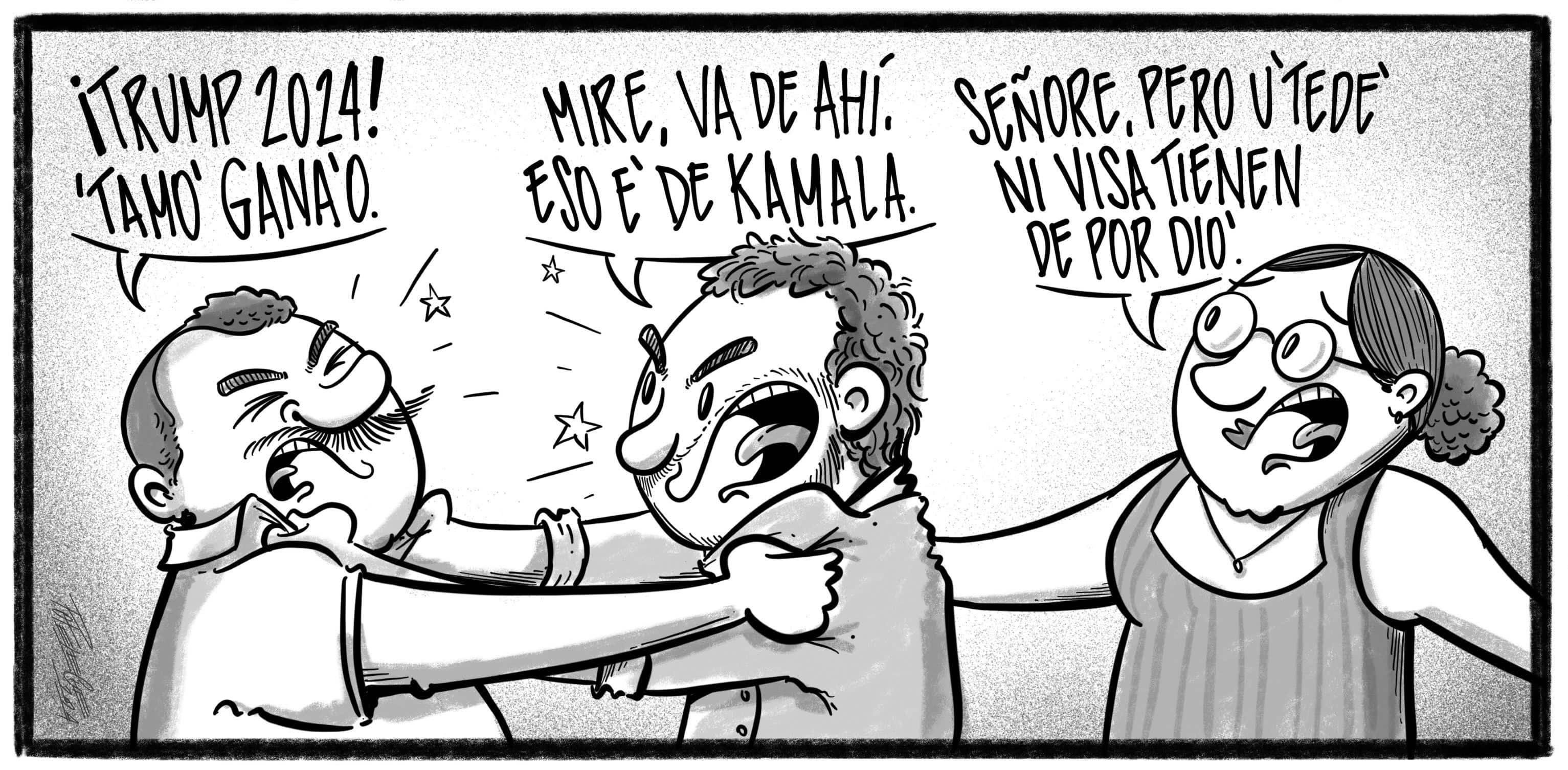 Caricatura de Noticiero Poteleche 4 noviembre 2024