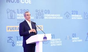 Abinader sobre fenómenos atmosféricos: "El gobierno está preparado ante cualquier eventualidad