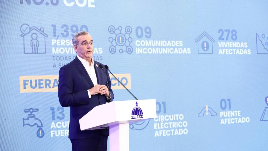 Abinader sobre fenómenos atmosféricos: "El gobierno está preparado ante cualquier eventualidad