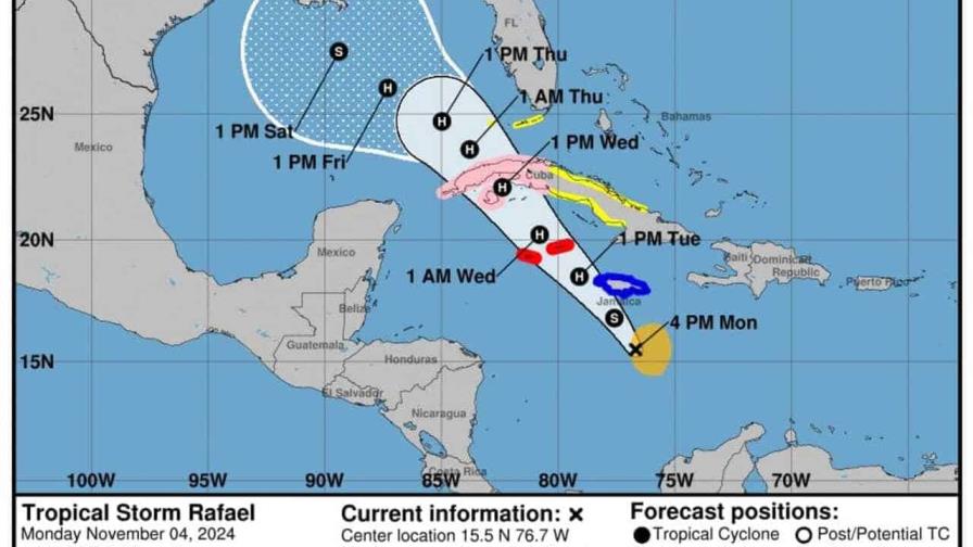 Depresión tropical se convierte en la tormenta Rafael