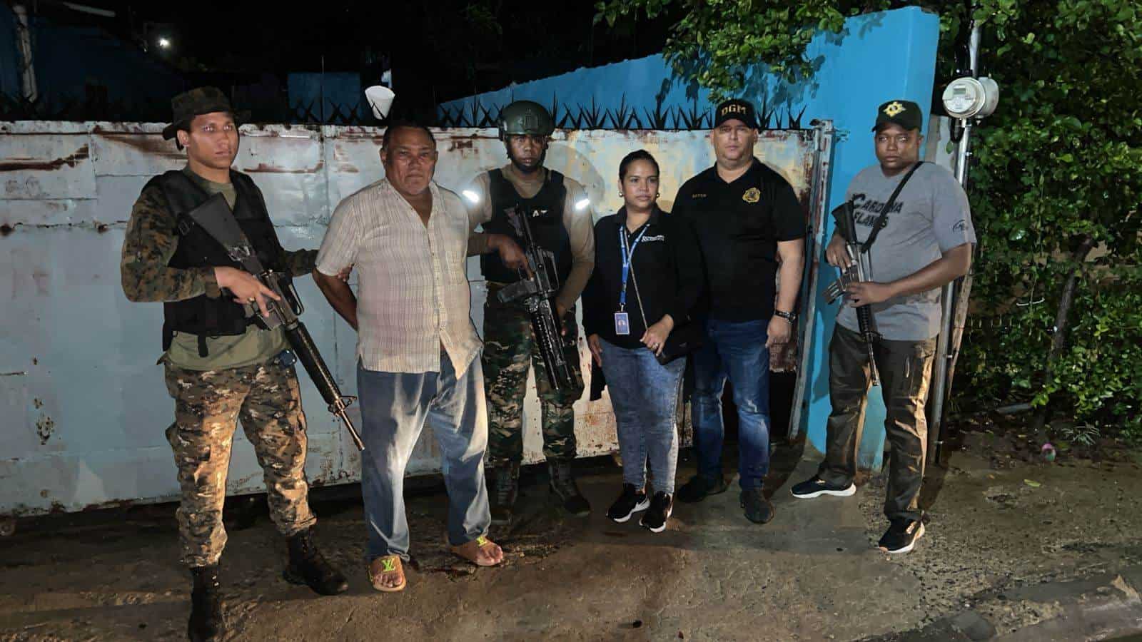 Dominicano arrestado durante el operativo.<br>