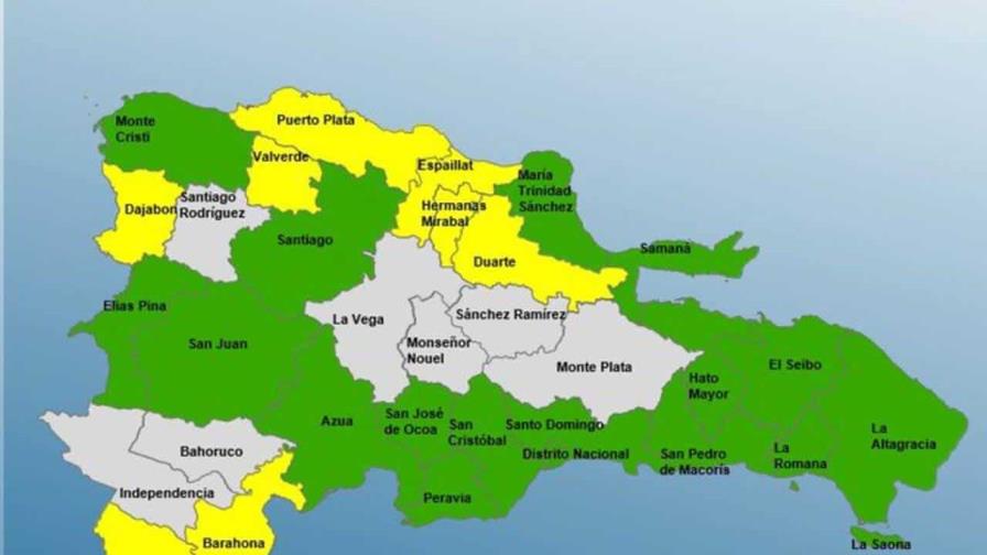 COE mantiene en alerta a 25 demarcaciones por incidencia de tormenta Rafael y vaguada