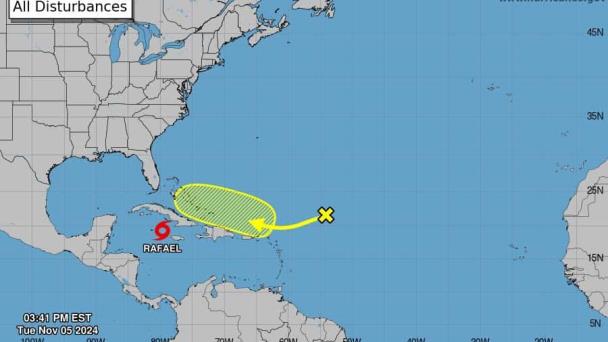Indomet monitorea baja presión en las Antillas Menores que podría convertirse en ciclón tropical