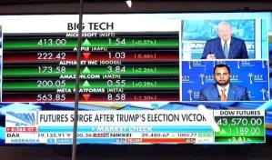 Wall Street repunta hacia máximos históricos tras victoria de Trump en elecciones de EE.UU.