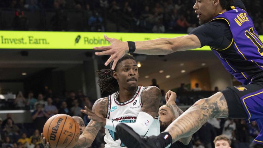 Morant, Wells y Jackson Jr. aportan 20 puntos cada uno y Grizzlies vencen a Lakers