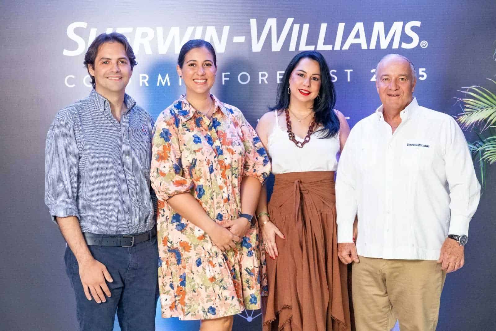 Lionel Senior, Laura de Senior, Sandy Pou de Fernández y Miguel Angel Fernández.