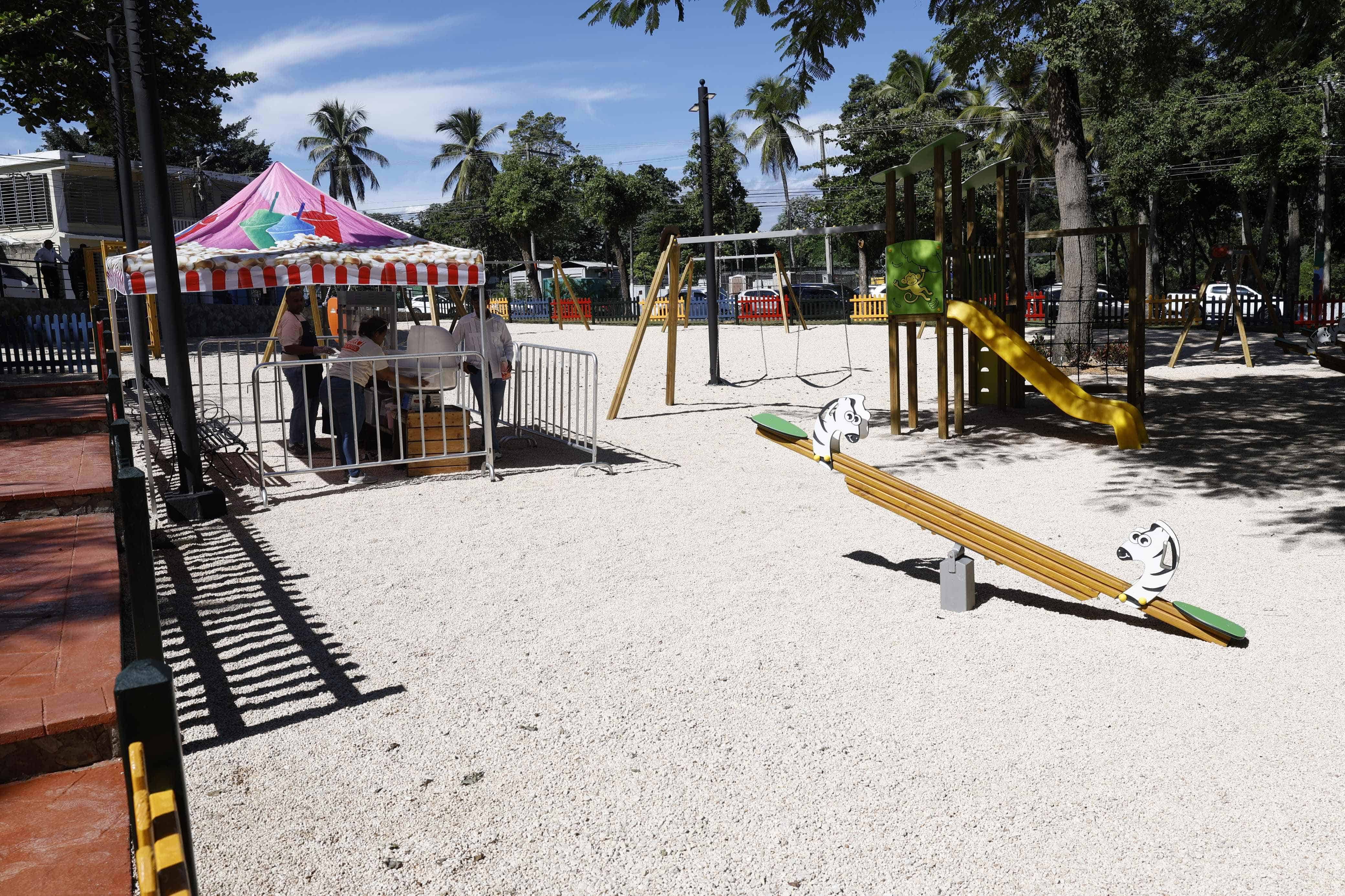 El remozado parque Jardines Los Cerezos, en Los Jardines del Norte 