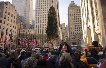El árbol de Navidad del Rockefeller Center llega a Nueva York