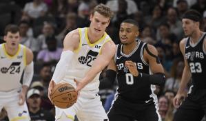 Jazz resiste gran actuación de Wembanyama y supera 111-110 a Spurs