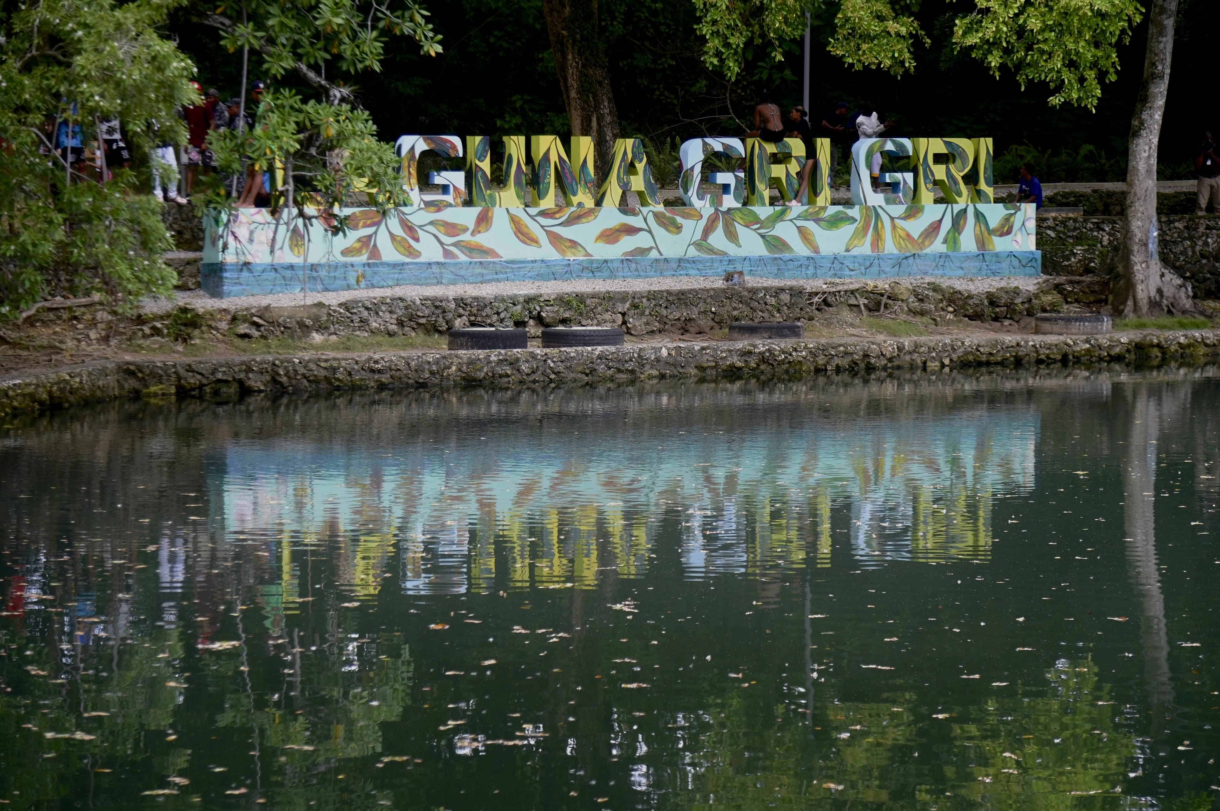 Vista de la remodelación de la laguna Gri-Gri.