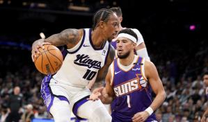 DeRozan anota 34 y los Kings remontan para ganar a Suns en tiempo extra