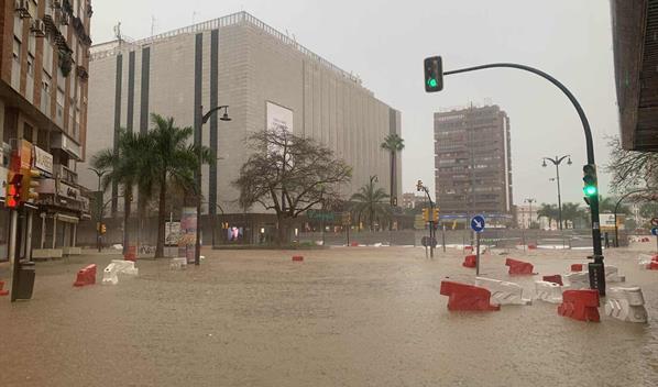 Tres personas desaparecidas por lluvias torrenciales en el sur de Espa&ntilde;a