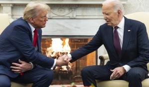 Un diplomático Trump elogia encuentro con Biden y agradece por transición ordenada