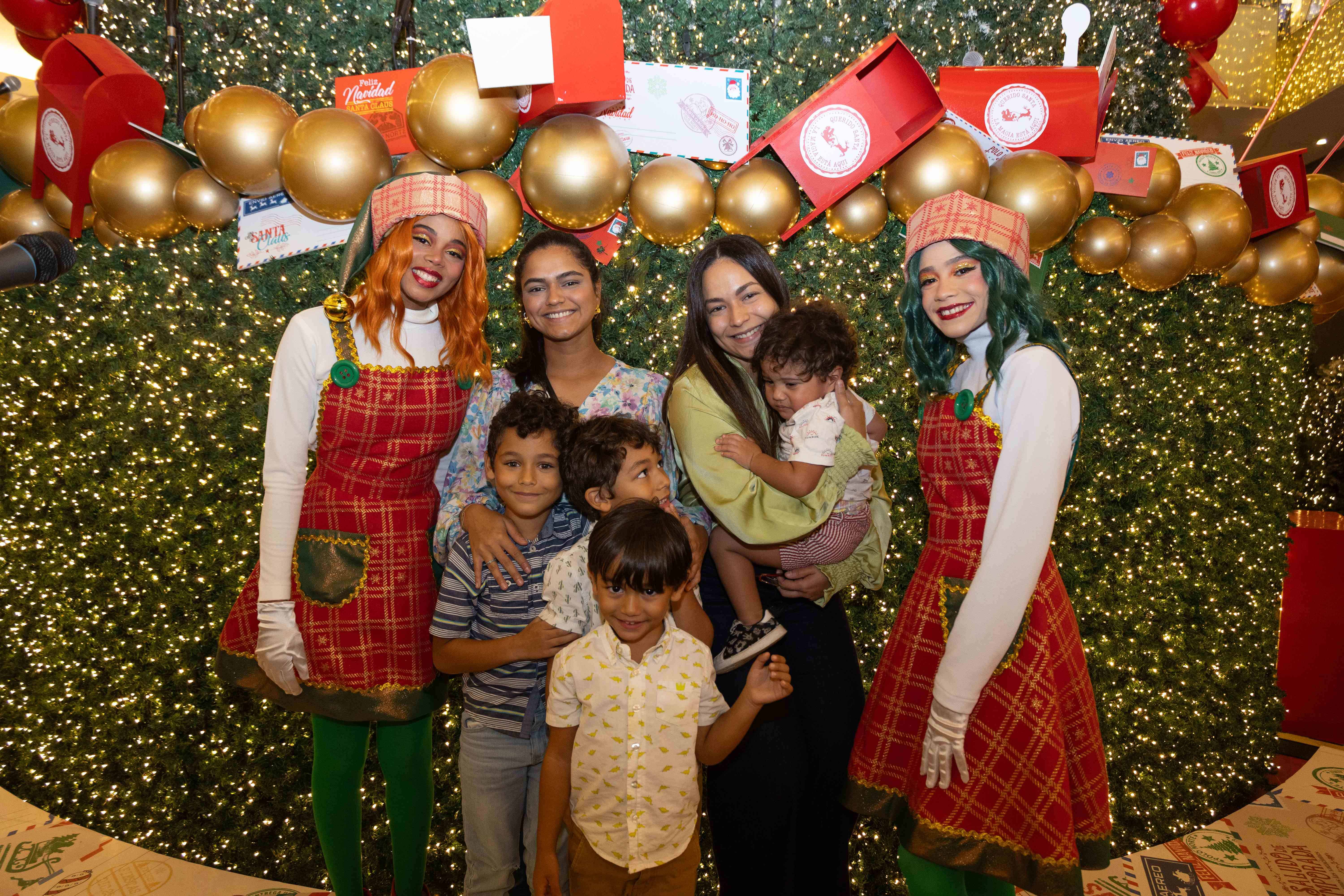 Camila Isabel Fernández y Stephanie Fernández, Lian Santana, Franco Arias, Marcelo Arias y Alonso Báez. 