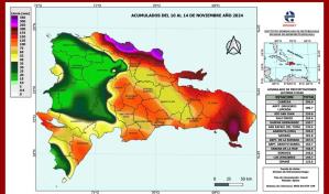 Las lluvias han acumulado hasta 396.8 mm en las estaciones meteorológicas repartidas por el país