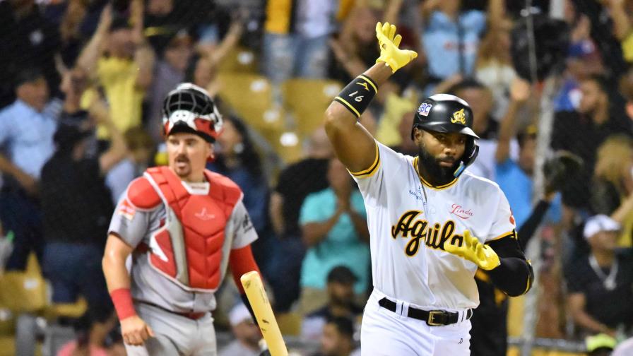 Aderlin Rodríguez pega un grand slam en una rebelión en el sexto, Águilas vencen a Leones 13-8