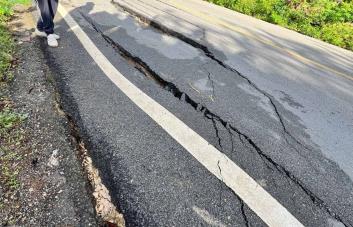 Obras Públicas determina origen de falla desplazamiento en carretera Samaná-Las Galeras