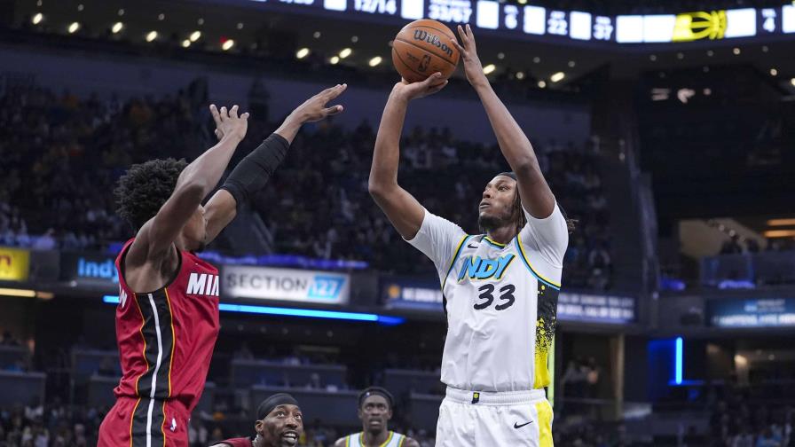 Myles Turner anota 34 puntos, Pacers se desquitan y vencen 119-110 a Miami