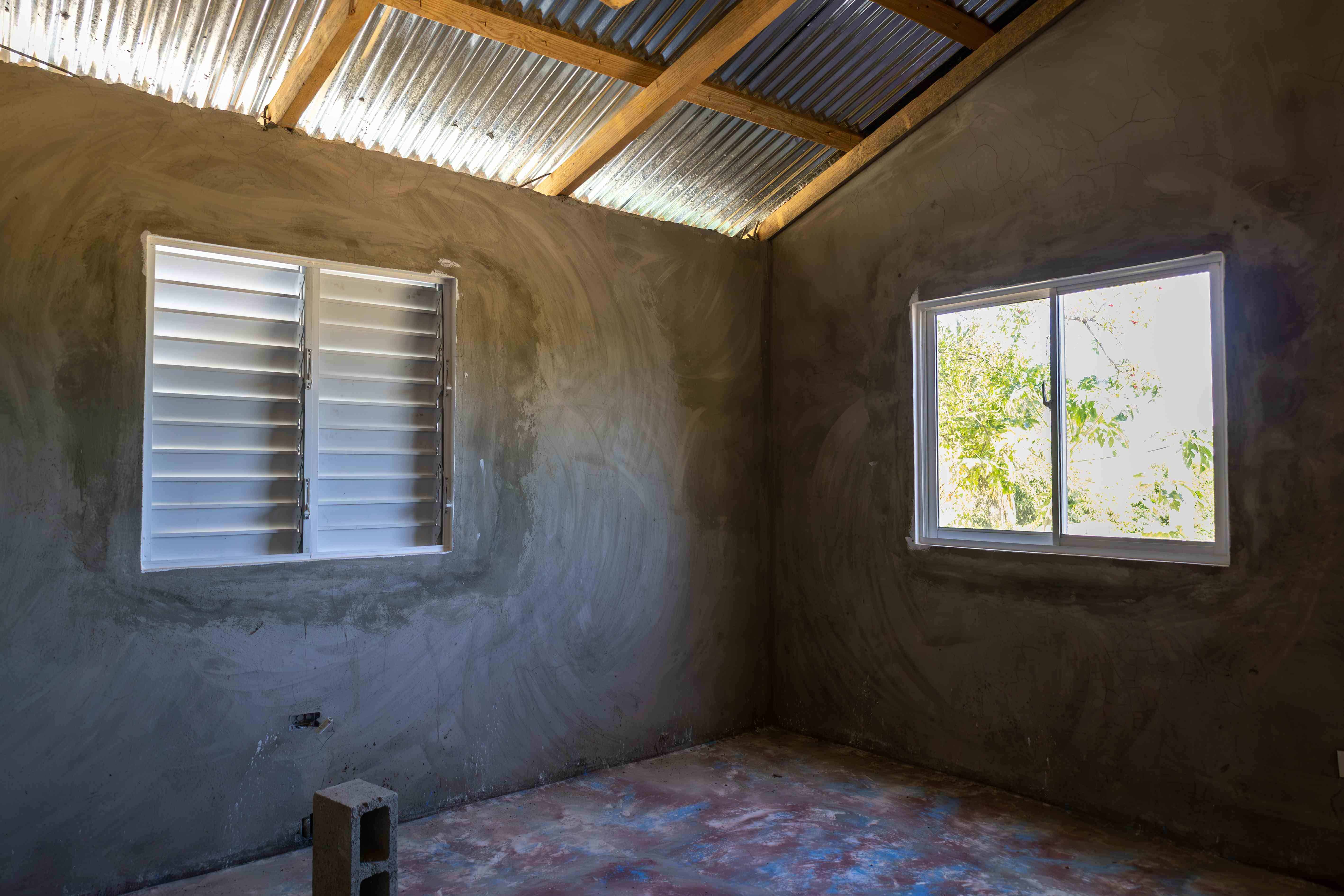 Una de las habitaciones de la nueva casa.