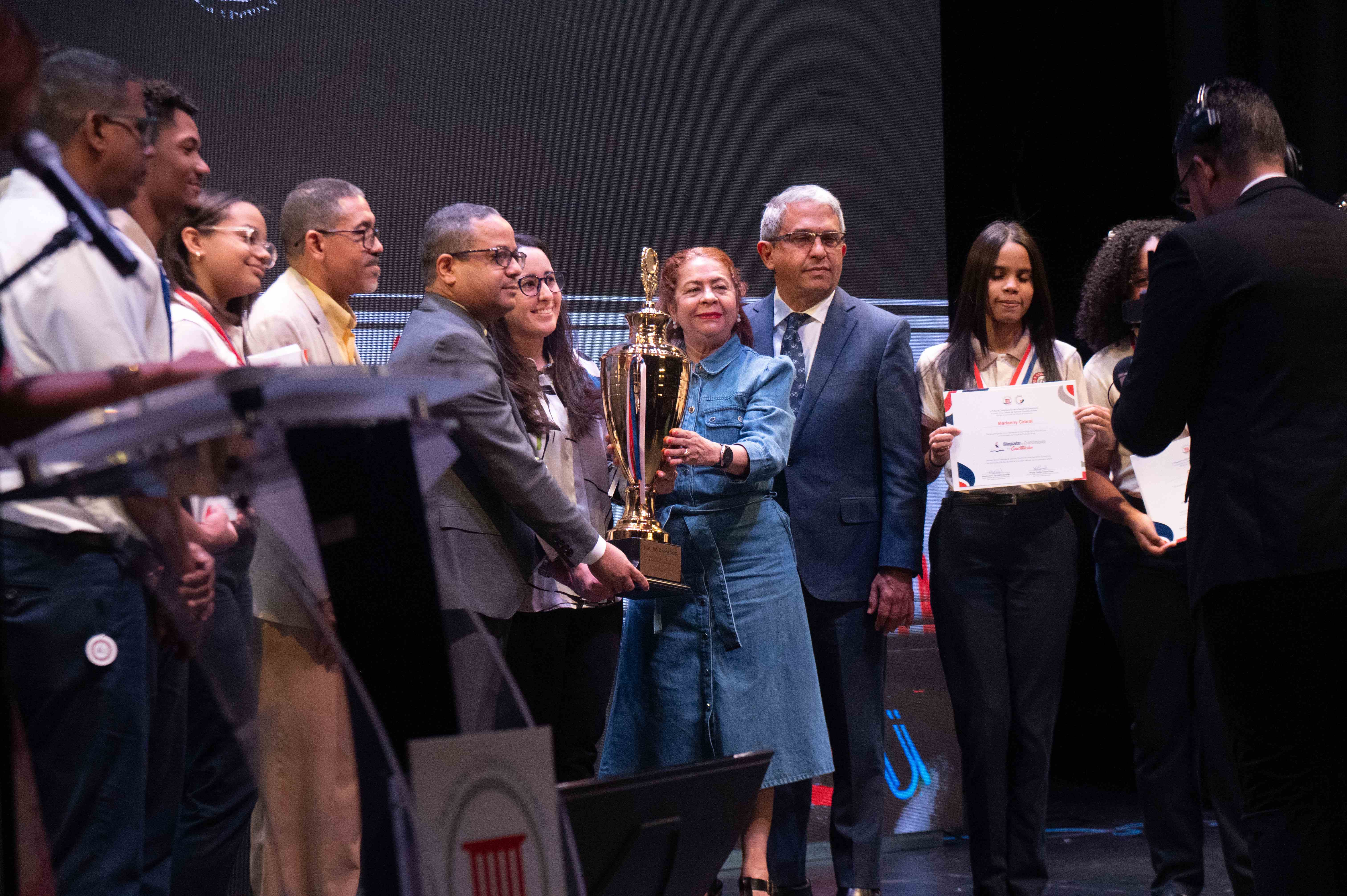 Ganadores de las Olimpiadas del Colegio Santa Rosa de Lima.<br>