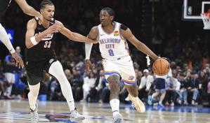 Con 30 puntos de Williams y doble doble de Hartenstein, Thunder vence a Trail Blazers
