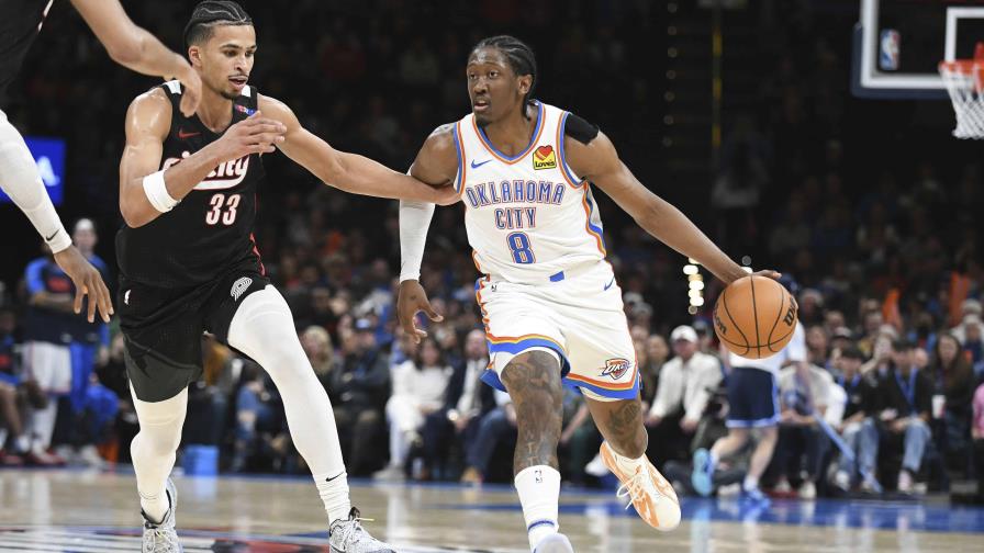 Con 30 puntos de Williams y doble doble de Hartenstein, Thunder vence a Trail Blazers