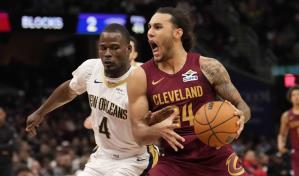 Jerome anota récord personal de 29 puntos y Cavaliers aplastan 128-100 a Pelicans lesionados