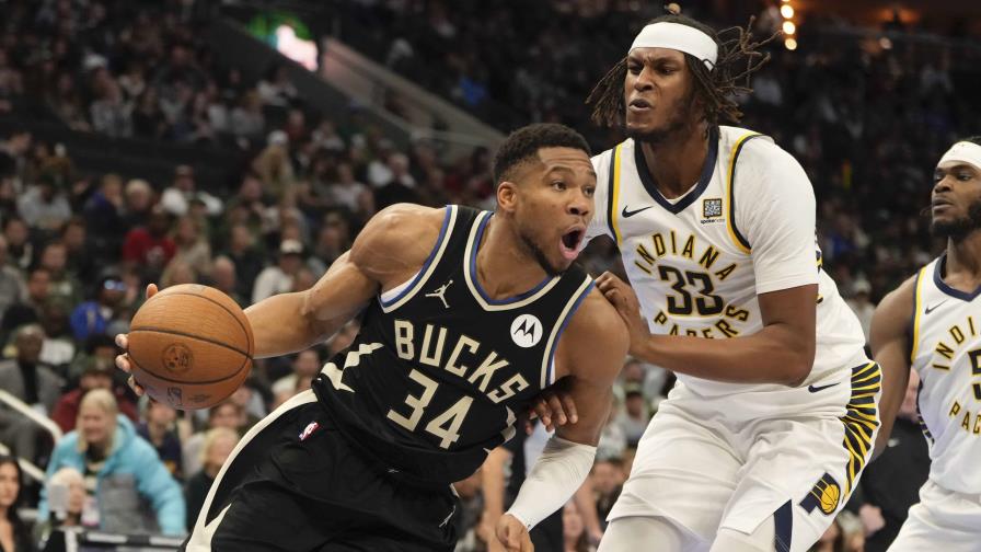 Antetokounmpo logra triple-doble y Bucks derrotan a Pacers en la NBA Cup