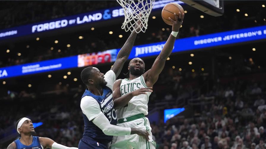 Jaylen Brown anota 29 puntos para que Celtics se aferren a vencer a Timberwolves