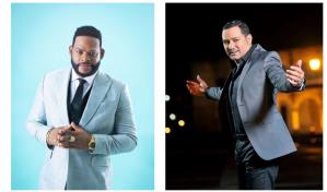 Yiyo Sarante, Frank Reyes y Dj Adoni juntos en el Bombazo Navideño