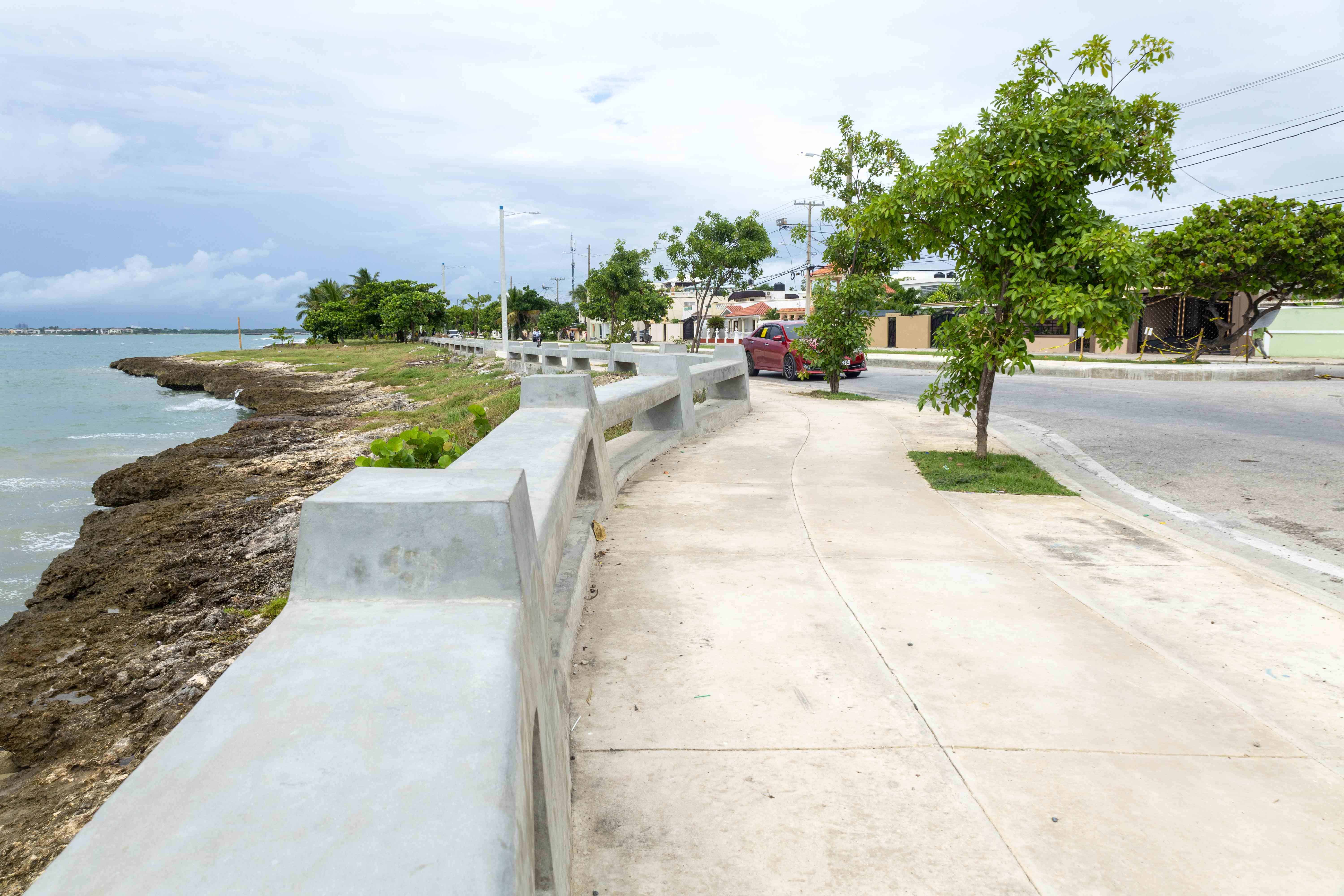 Parte terminada del Malecón.