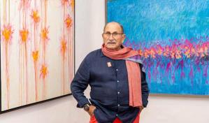 Gianfranco Fini inaugura la exposici&oacute;n Alfabetos Probables