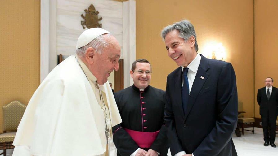 El papa recibió al secretario de Estado estadounidense, Anthony Blinken