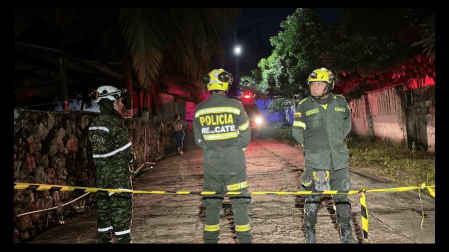 Un muerto y cuatro niños rescatados tras desplome de edificio en Colombia