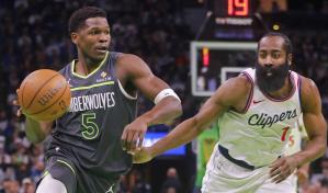 Timberwolves rompen racha de 4 derrotas al vencer a Clippers por 93-92