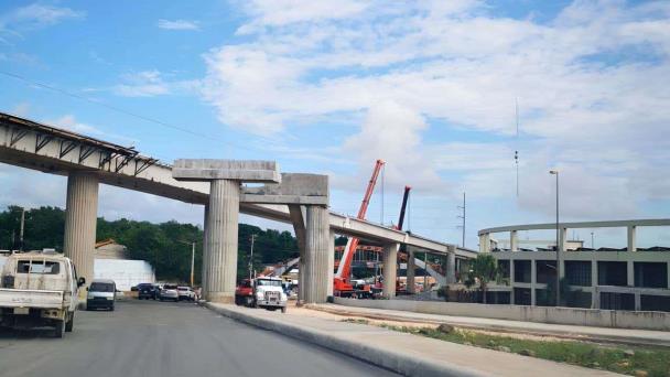 Concluye el empalme del viaducto del Metro hacia Los Alcarrizos