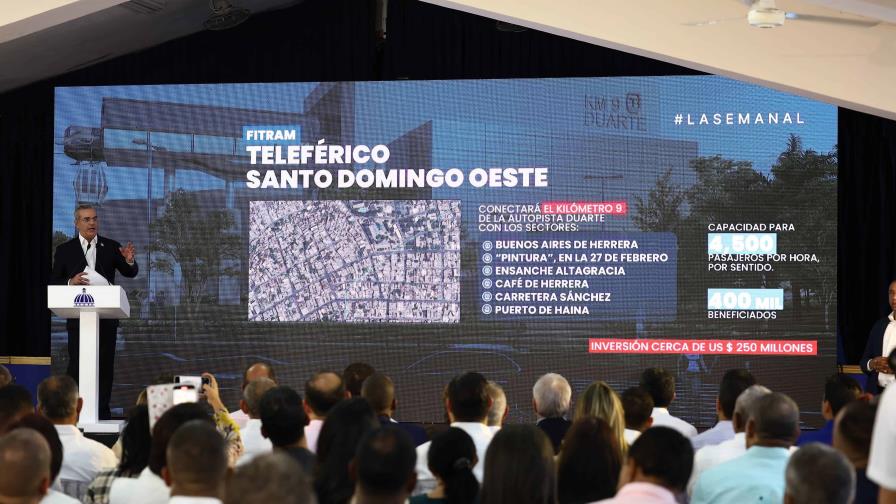 El Gobierno comienza la construcción del teleférico de Santo Domingo Oeste