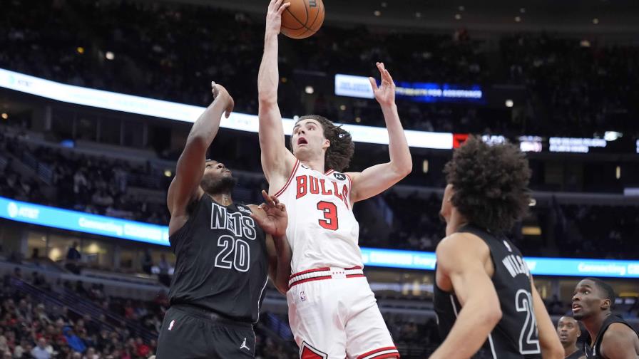 Giddey logra un triple-doble y Bulls superan 128-102 a Nets