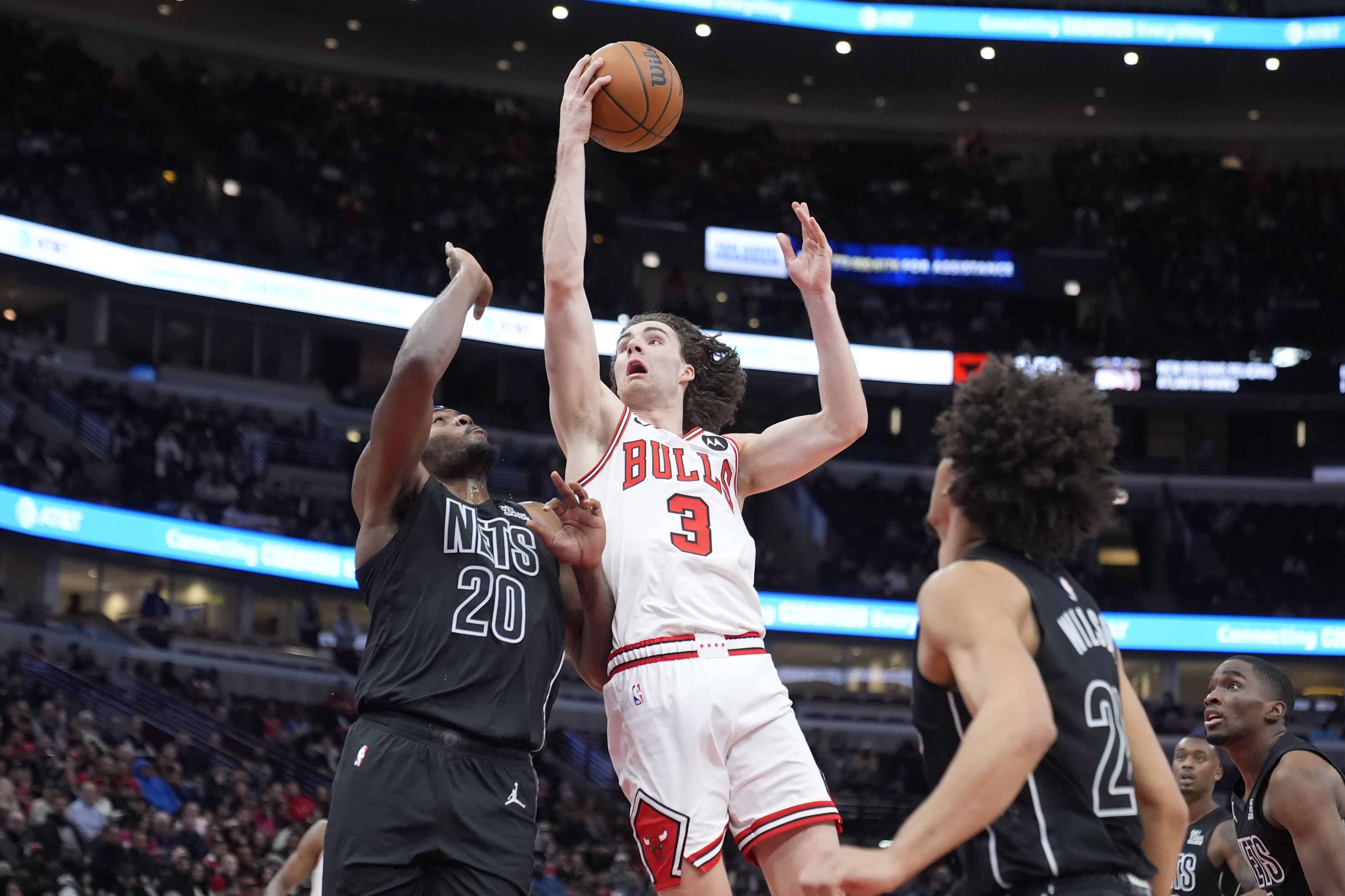 Giddey logra un triple-doble y Bulls superan 128-102 a Nets