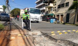 Autoridades dejan trabajos a medio talle en Naco