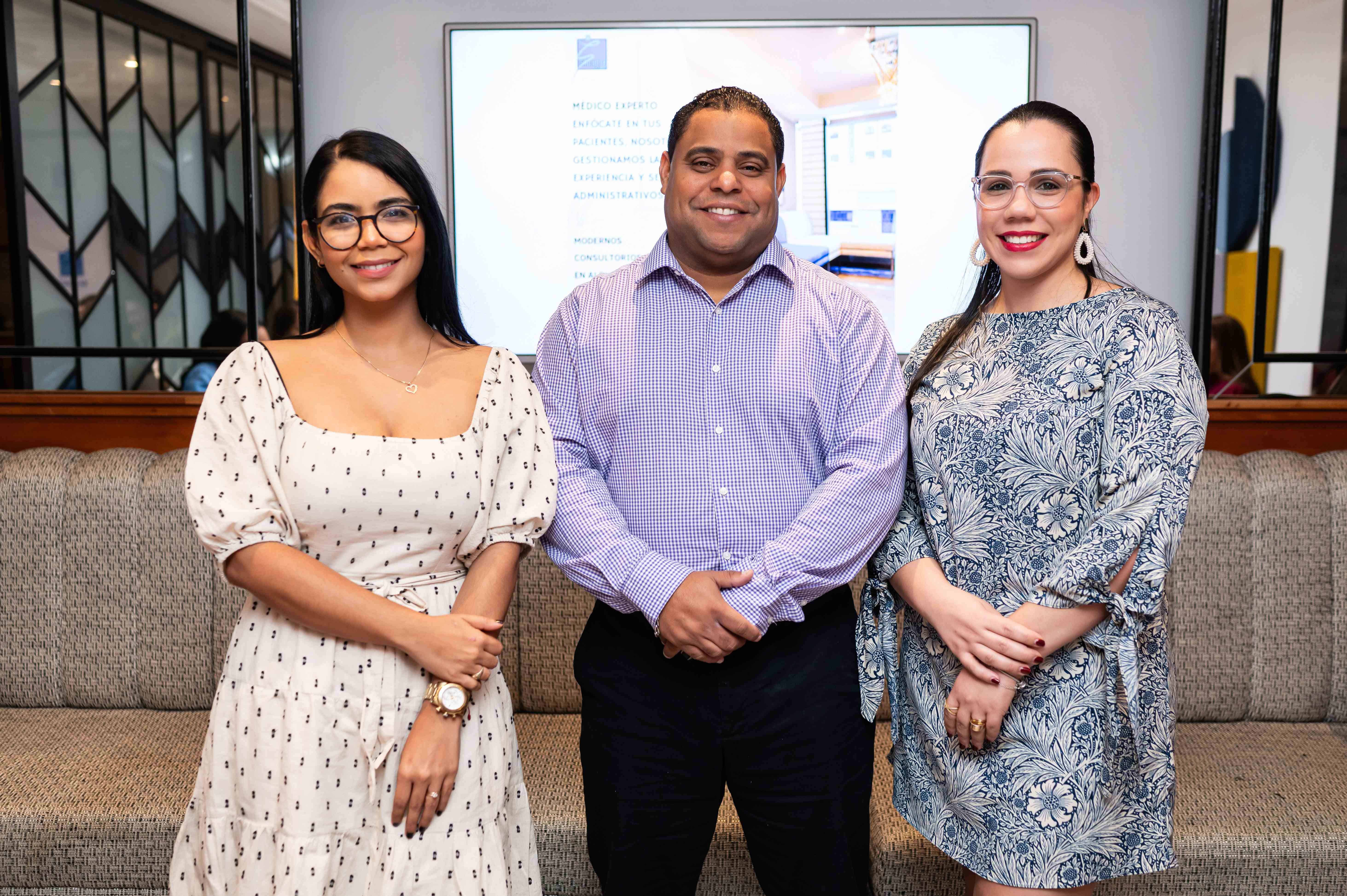 Lucy Rodríguez, Romeo Gómez y Arlenys Guzmán.