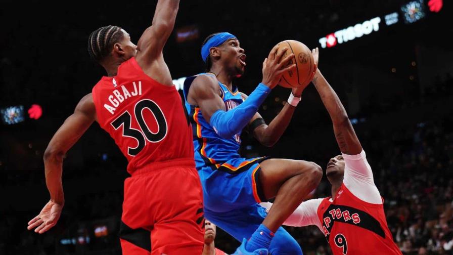 Gilgeous-Alexander anota 30 en victoria del Thunder 129-92 sobre Raptors