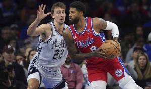 Paul George anota 21 puntos y reparte 9 asistencias en la victoria de 76ers sobre el Magic