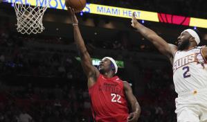 Adebayo anota 25, Butler suma 24 y Heat resiste ante Suns