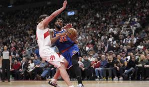 Towns logra 24 puntos y 15 rebotes y Knicks vencen 113-108 a Raptors